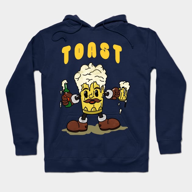 Beer Toast Mascot Hoodie by RiyanRizqi